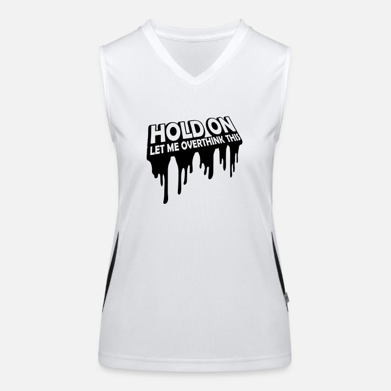 Let me overthink this Funktionelles Kontrast-Tank Top für Frauen