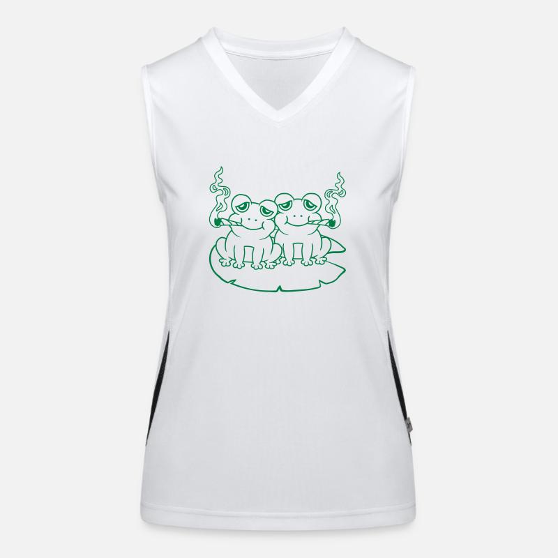 Stoner 2 Frogs Friends Women's Functional Contrast Tank Top