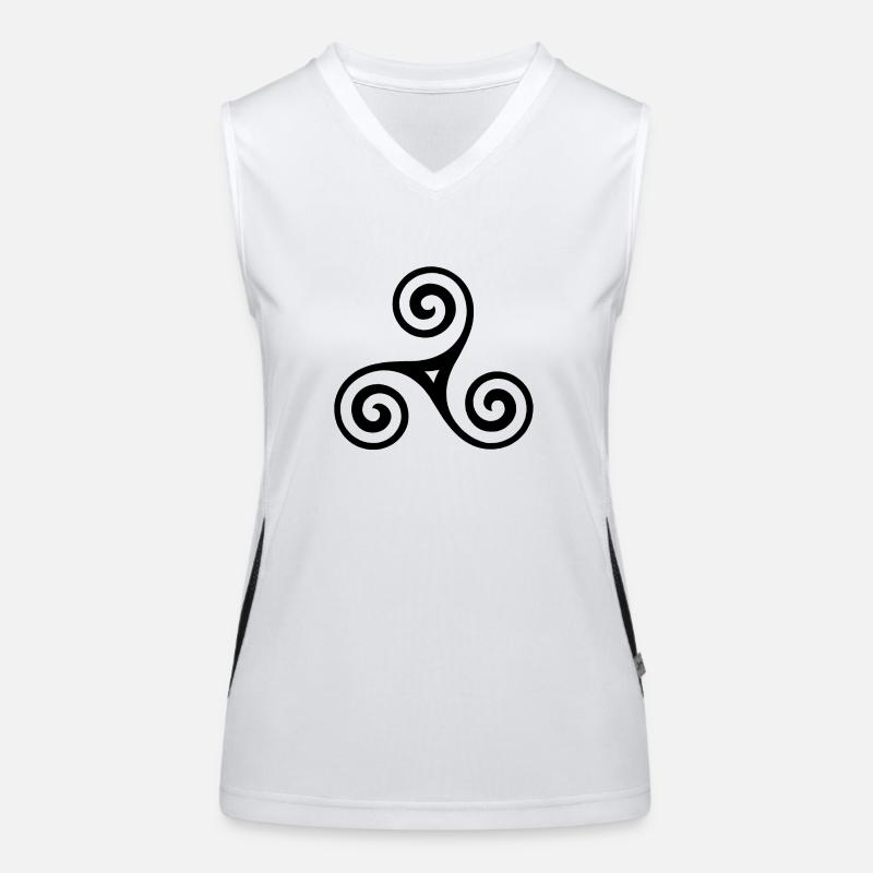 Keltisches Symbol Funktionelles Kontrast-Tank Top für Frauen