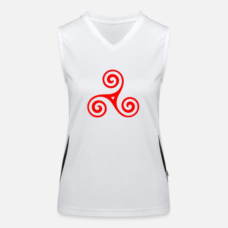 Keltisches Symbol Funktionelles Kontrast-Tank Top für Frauen
