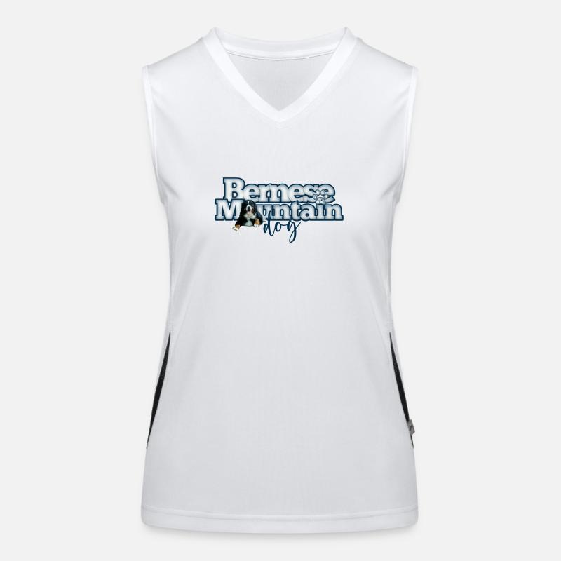 Bernese Mountain Dog Women's Functional Contrast Tank Top