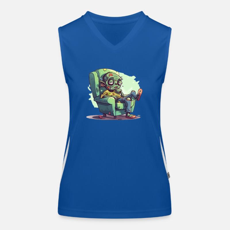 Zombie Relaxation: A Break from the Apocalypse Women's Functional Contrast Tank Top