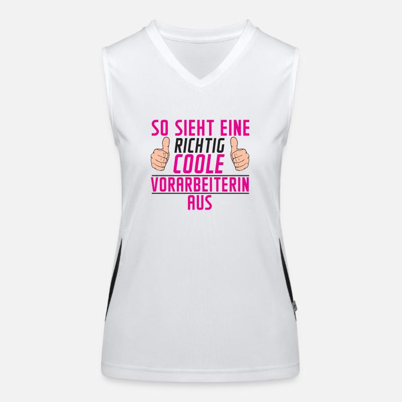 Vorarbeiterin | | Kollegin Teamleiter Funktionelles Kontrast-Tank Top für Frauen