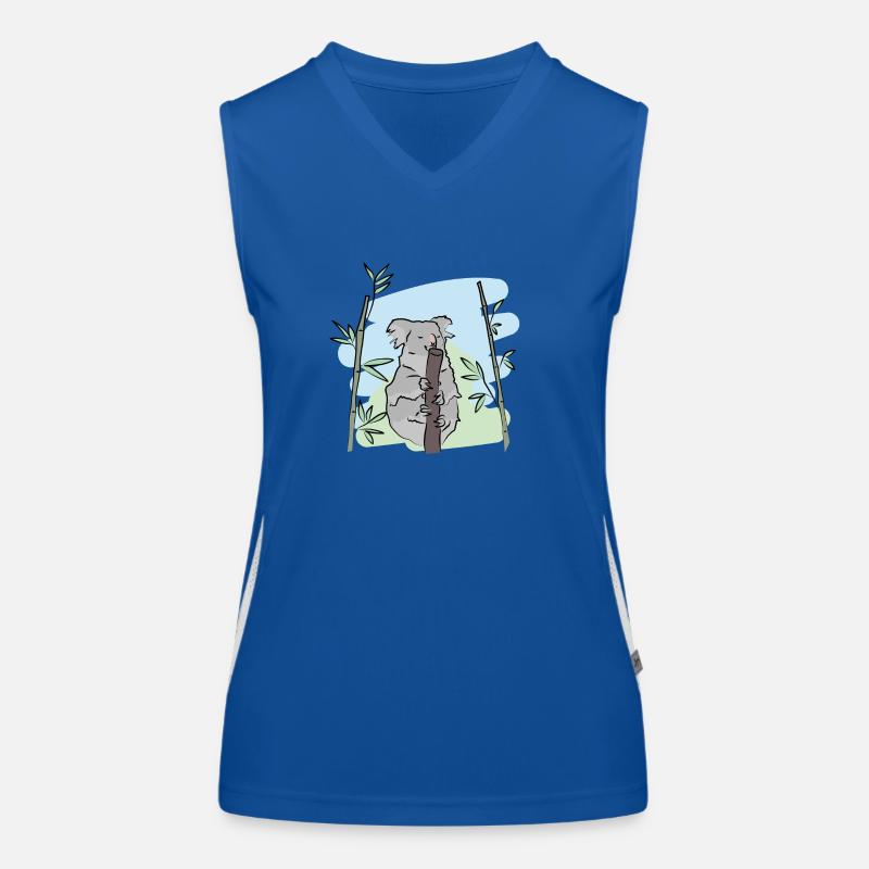 Illustration design "Koala Kisses" Women's Functional Contrast Tank Top