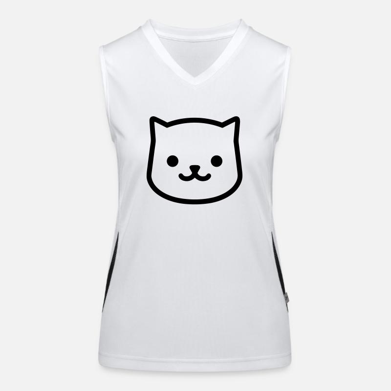 Kätzchen Funktionelles Kontrast-Tank Top für Frauen
