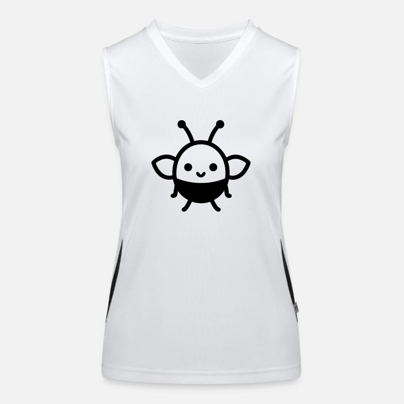 Biene Funktionelles Kontrast-Tank Top für Frauen