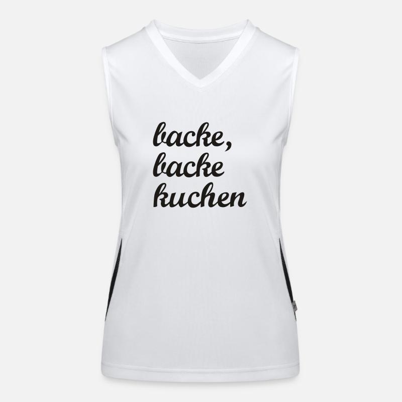 bake, bake cake Women's Functional Contrast Tank Top