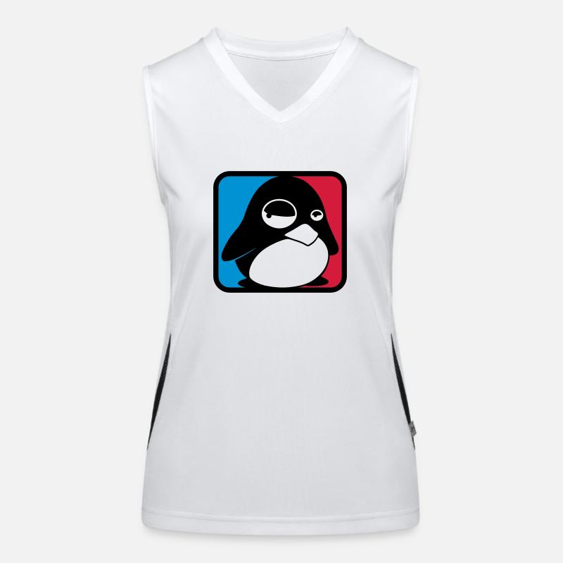 TUX League, LINUX Women's Functional Contrast Tank Top