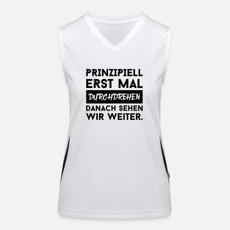 durchdrehen Funktionelles Kontrast-Tank Top für Frauen