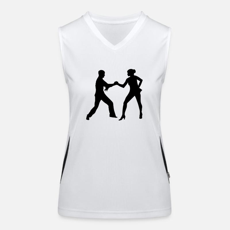 Salsa Dance Funktionelles Kontrast-Tank Top für Frauen
