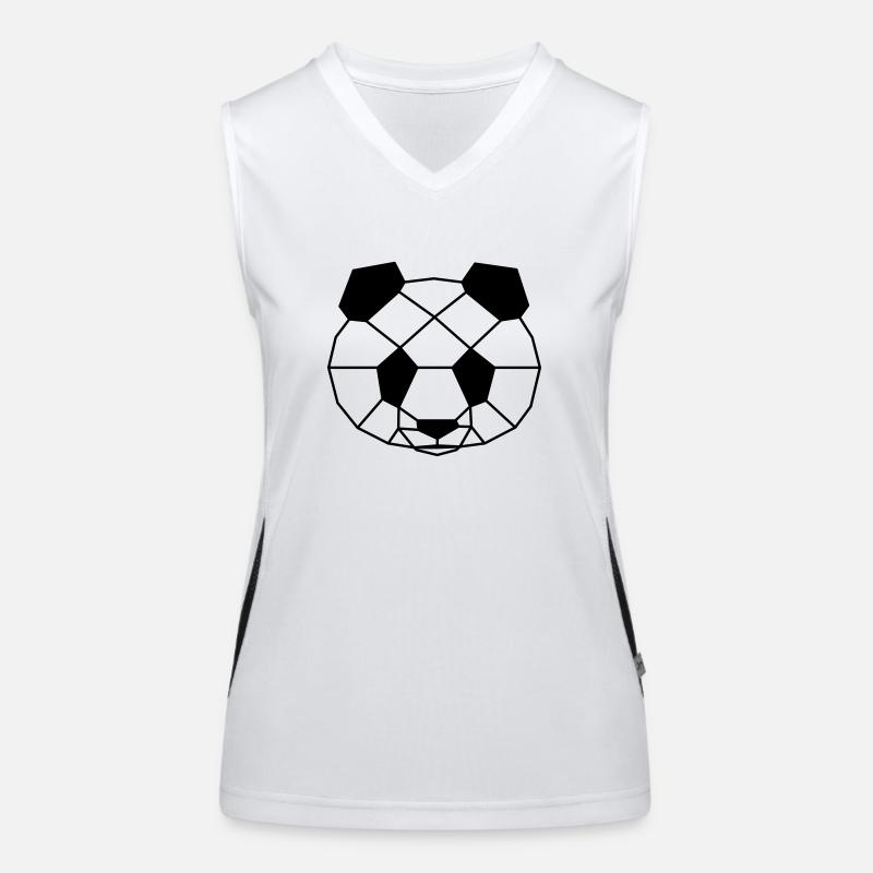 Poly Panda Funktionelles Kontrast-Tank Top für Frauen