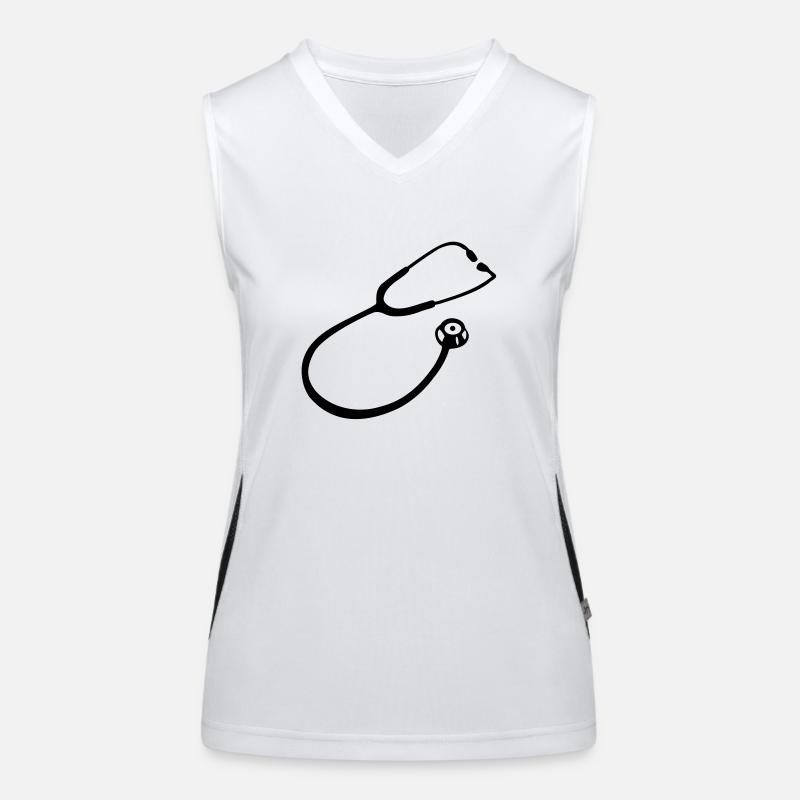 Stethoscope doctor Women's Functional Contrast Tank Top