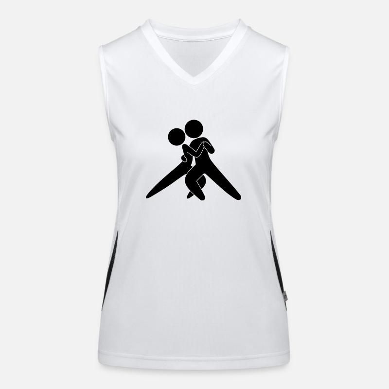 Tango Tänzer Funktionelles Kontrast-Tank Top für Frauen