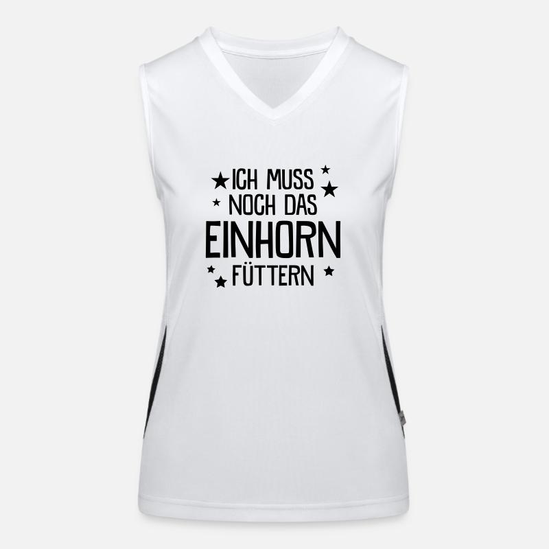 Ich muss noch das Einhorn Funktionelles Kontrast-Tank Top für Frauen