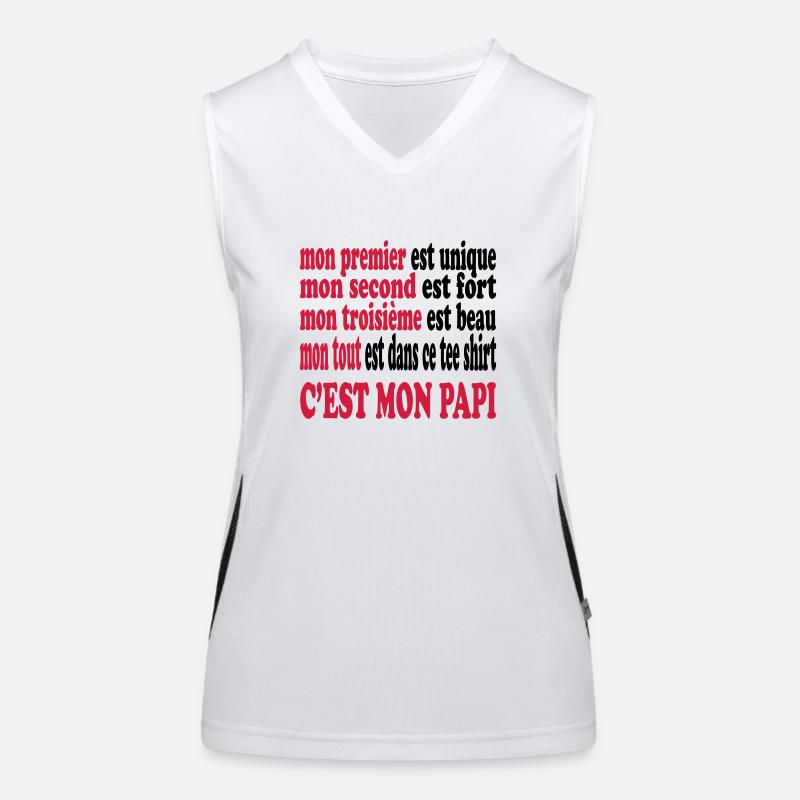 Mon papi est beau Women's Functional Contrast Tank Top