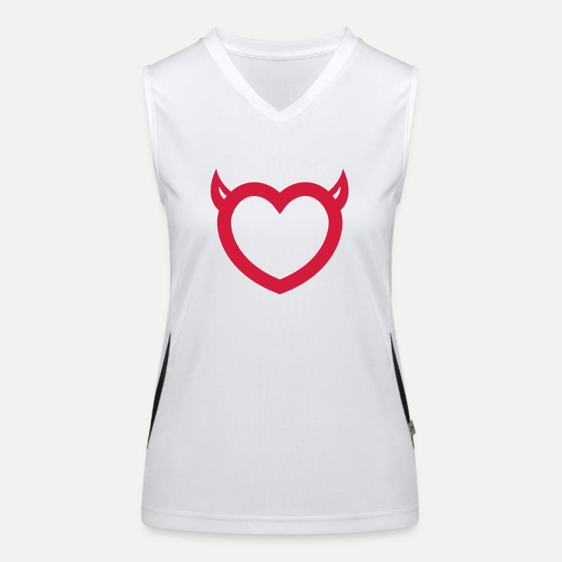 Teufel Funktionelles Kontrast-Tank Top für Frauen