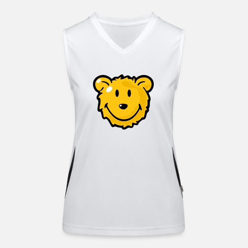 Smiley Bear Women's Functional Contrast Tank Top
