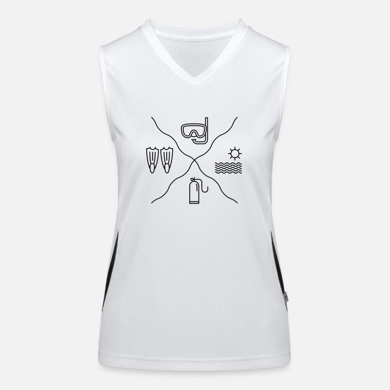 Diving Women's Functional Contrast Tank Top