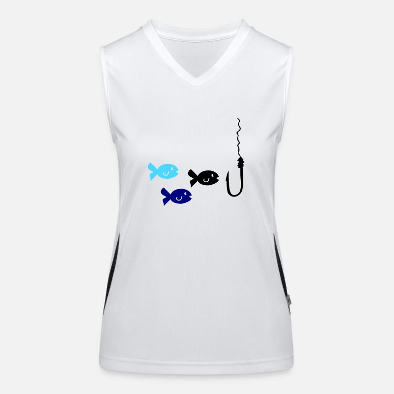 Fishing Fish Women's Functional Contrast Tank Top