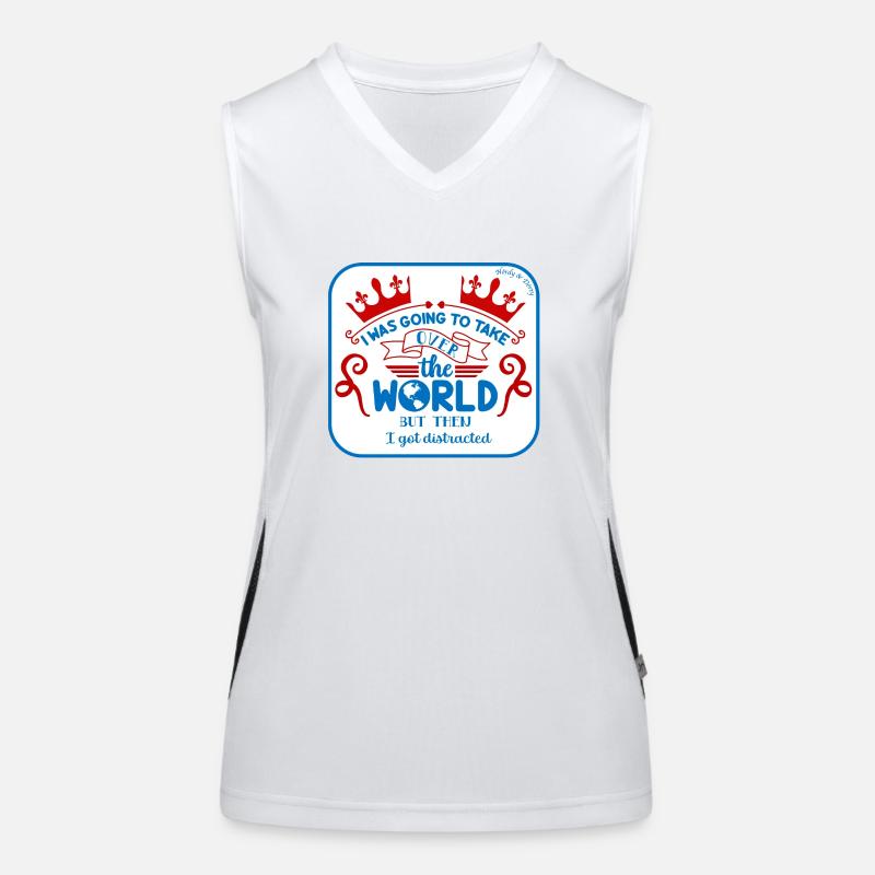 Conquérir le monde Débardeur respirant contrasté Femme