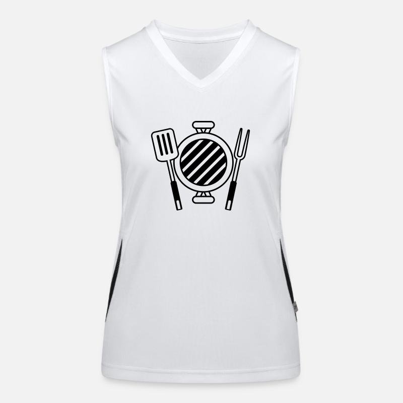 Coal Grill BBQ Grill Master Barbecue Women's Functional Contrast Tank Top