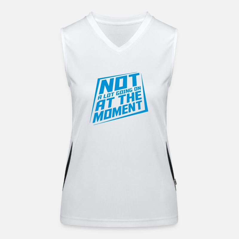 Not much going on Funktionelles Kontrast-Tank Top für Frauen