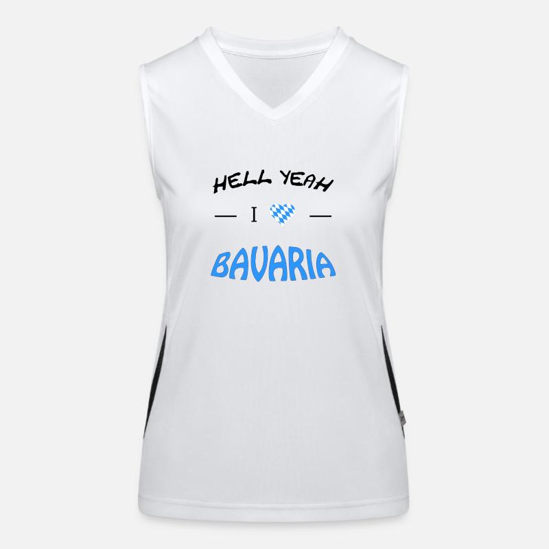 Hell Yeah i love Bavaria Funktionelles Kontrast-Tank Top für Frauen