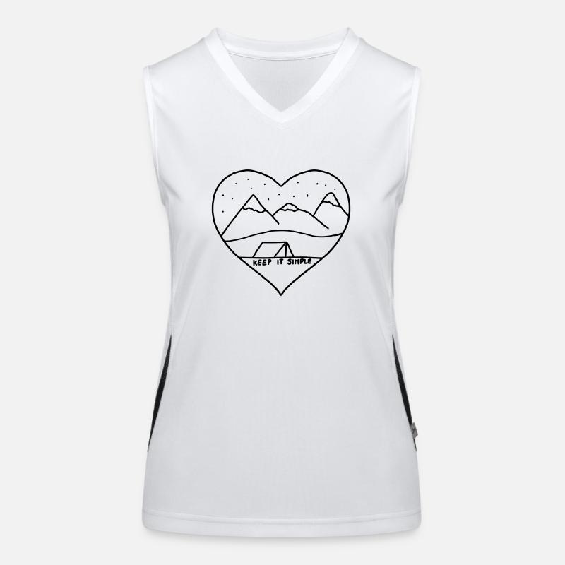 KEEP IT SIMPLE Funktionelles Kontrast-Tank Top für Frauen