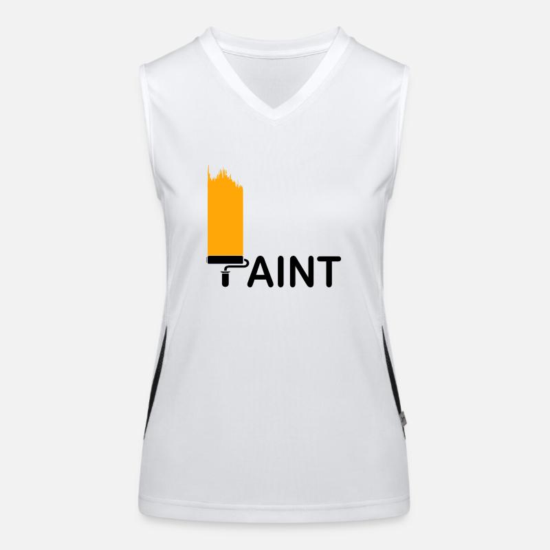 Paint Funktionelles Kontrast-Tank Top für Frauen