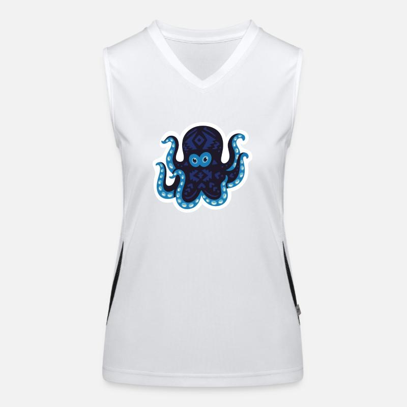 Meerestiere Funktionelles Kontrast-Tank Top für Frauen