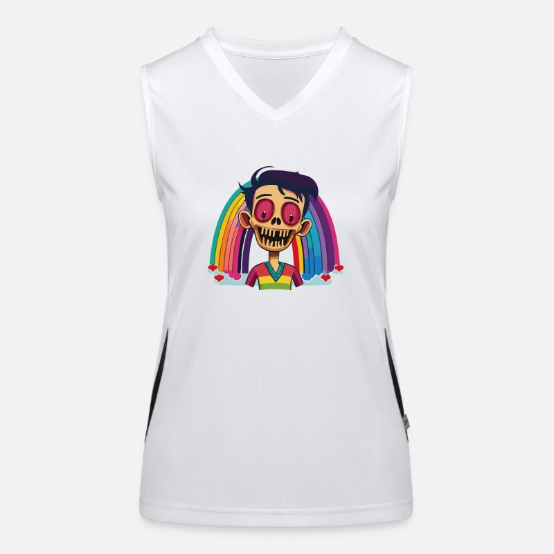 Pride Zombie 12 Funktionelles Kontrast-Tank Top für Frauen