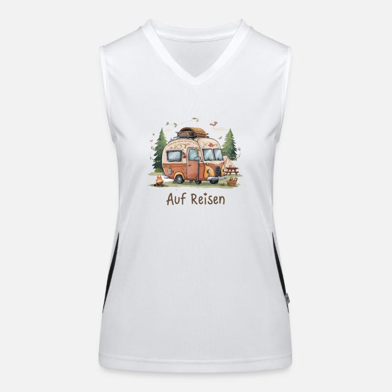 AUF REISEN Funktionelles Kontrast-Tank Top für Frauen