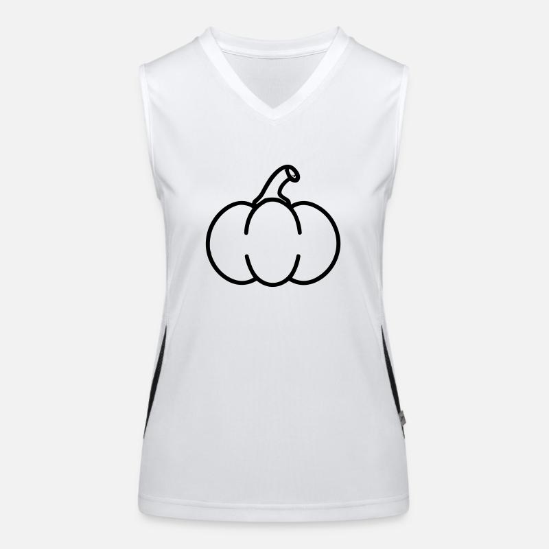 Kürbis Funktionelles Kontrast-Tank Top für Frauen
