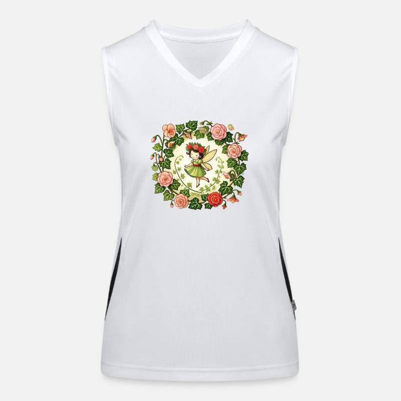 Fée du jardin de fleurs Débardeur respirant contrasté Femme