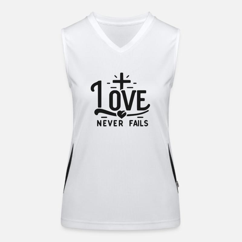 Love Never Fails Women's Functional Contrast Tank Top