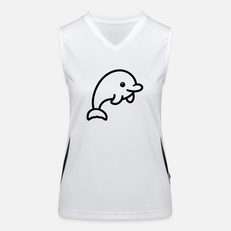 Delfin Funktionelles Kontrast-Tank Top für Frauen