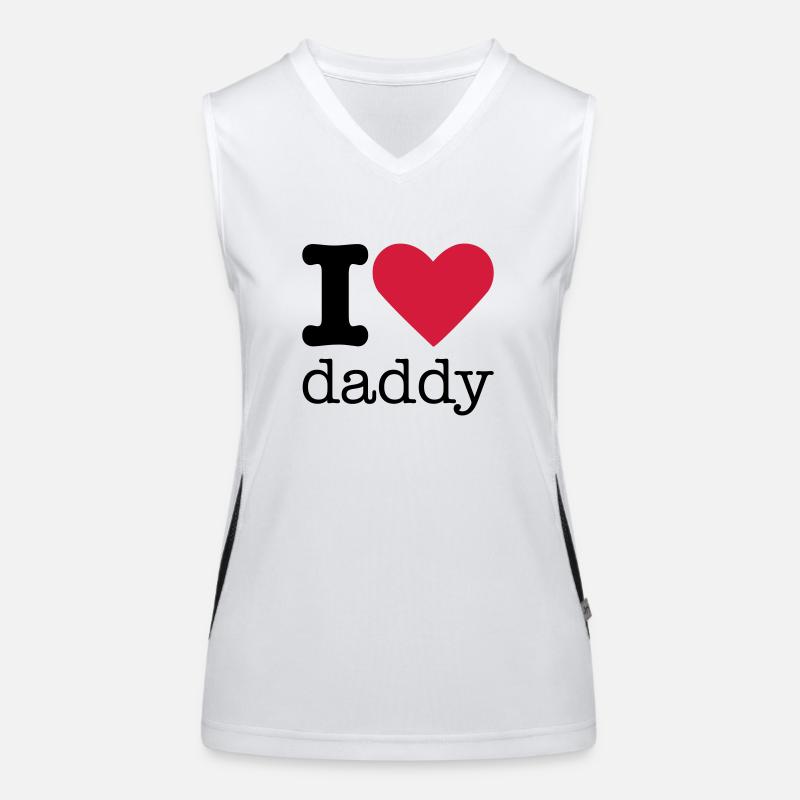 I Love Daddy Débardeur respirant contrasté Femme