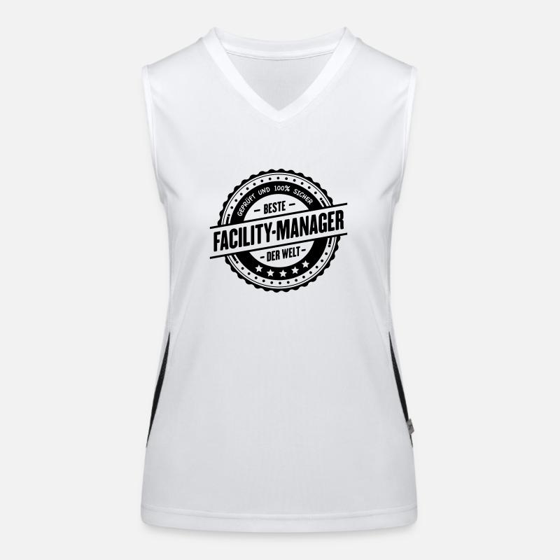 Bester Facility-Manager Funktionelles Kontrast-Tank Top für Frauen