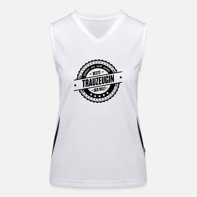 Beste Trauzeugin Funktionelles Kontrast-Tank Top für Frauen