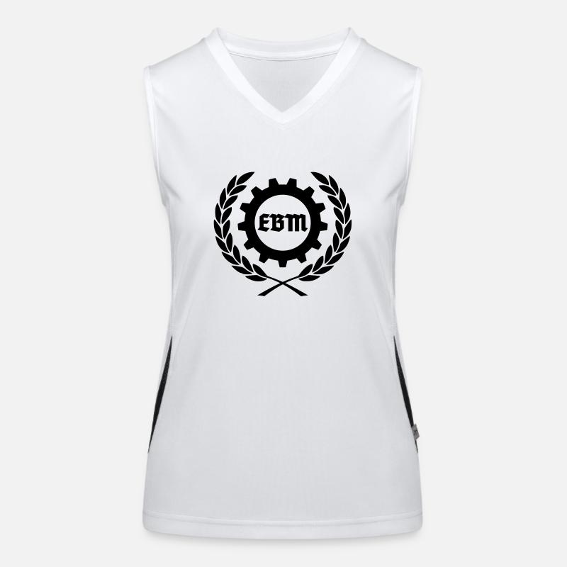 EBM Logo 2012 Funktionelles Kontrast-Tank Top für Frauen