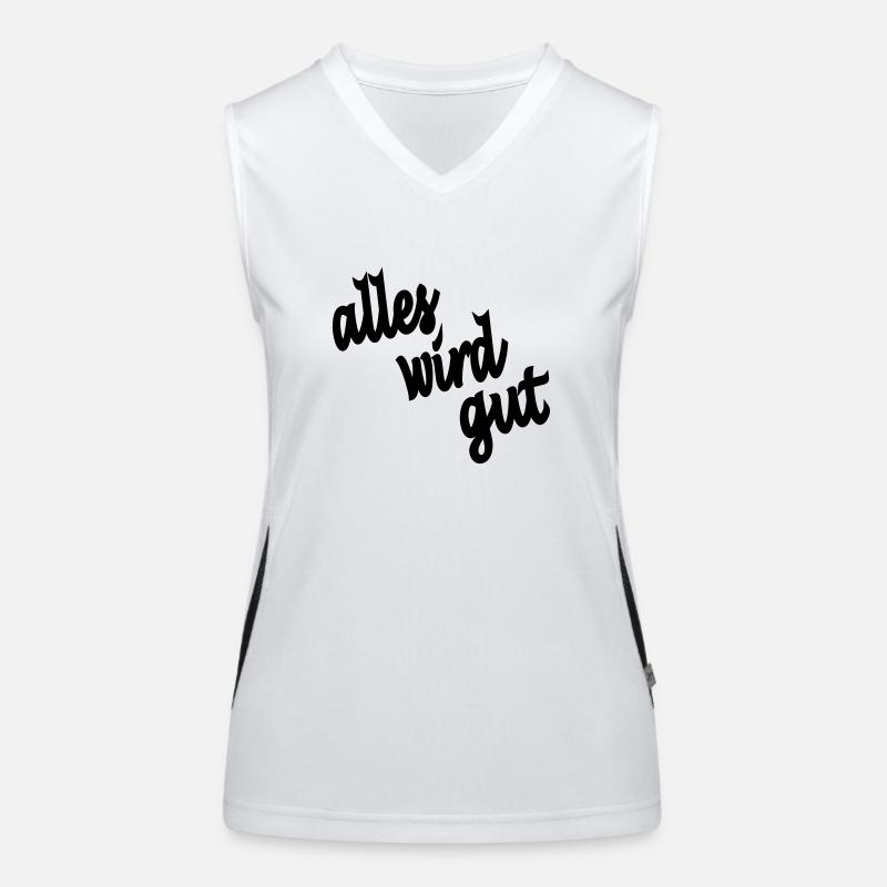 alles wird gut Funktionelles Kontrast-Tank Top für Frauen
