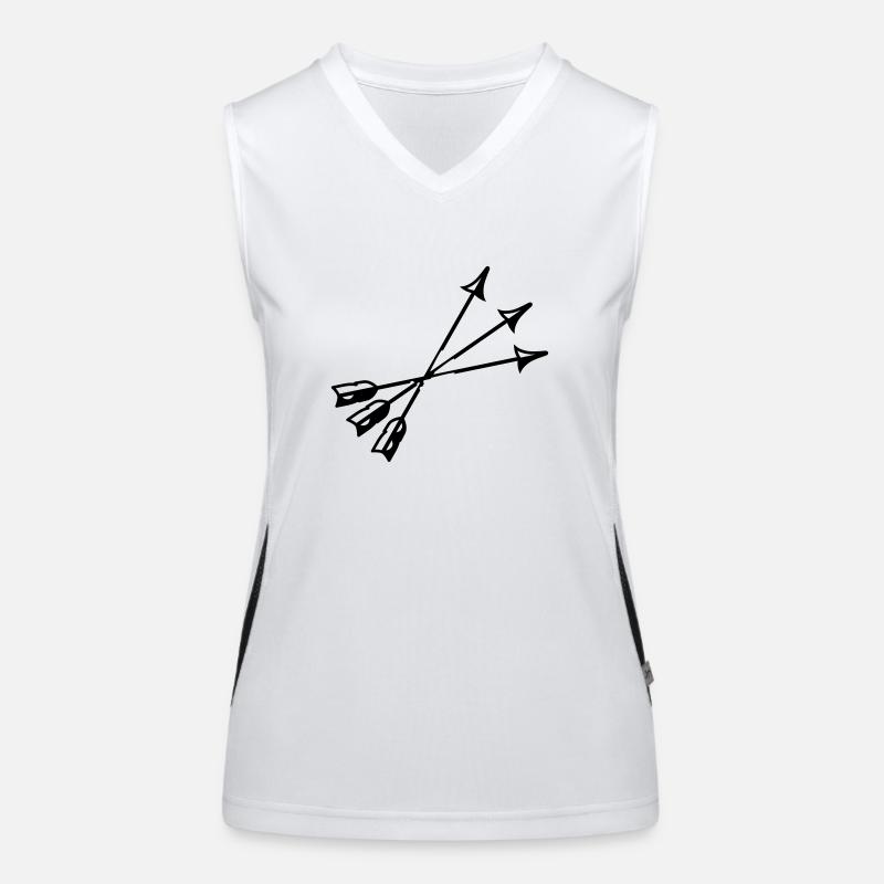 Pfeile Funktionelles Kontrast-Tank Top für Frauen