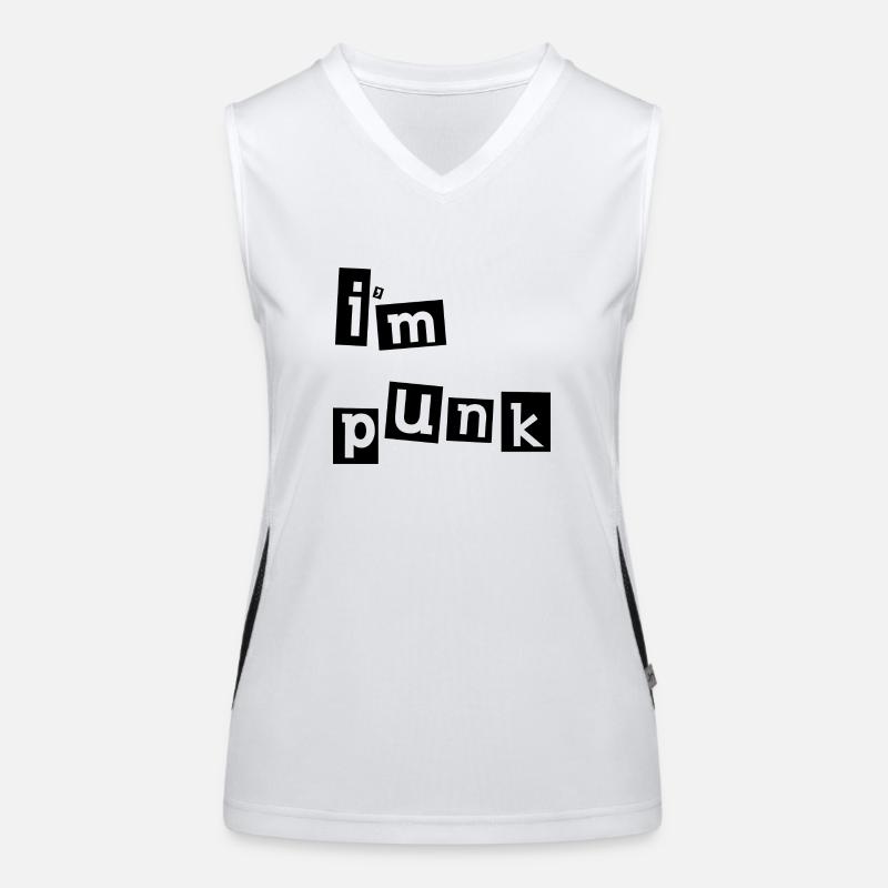ich bin Punk Funktionelles Kontrast-Tank Top für Frauen