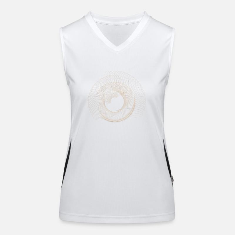 Abstraktes Punktdesign Funktionelles Kontrast-Tank Top für Frauen