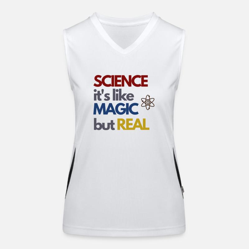 Science Its Like Magic But Real Vintage Women's Functional Contrast Tank Top