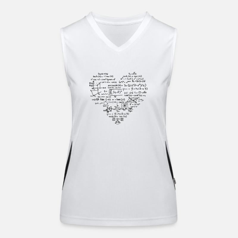 Tenue Math Heart Débardeur respirant contrasté Femme