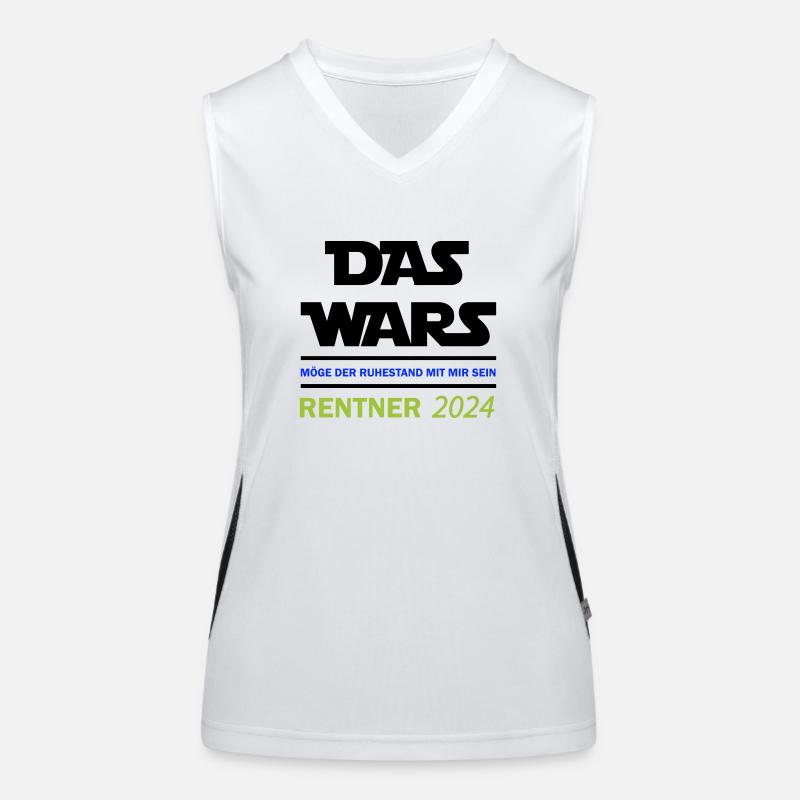 das wars rentner 2024 Funktionelles Kontrast-Tank Top für Frauen