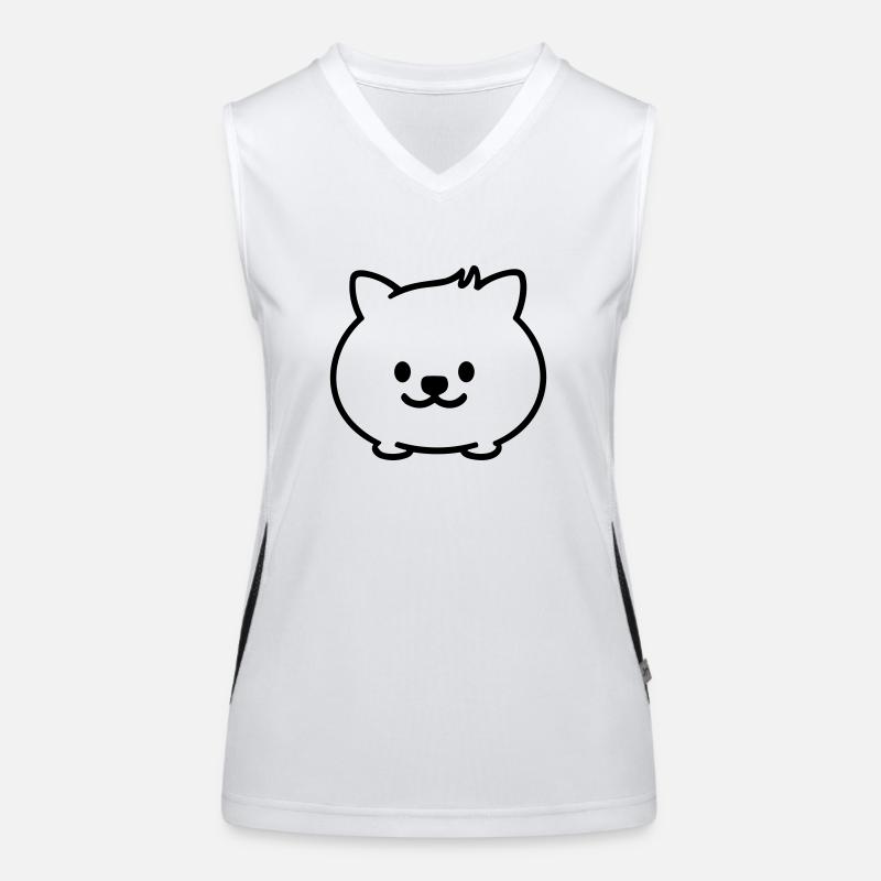 Hund Funktionelles Kontrast-Tank Top für Frauen