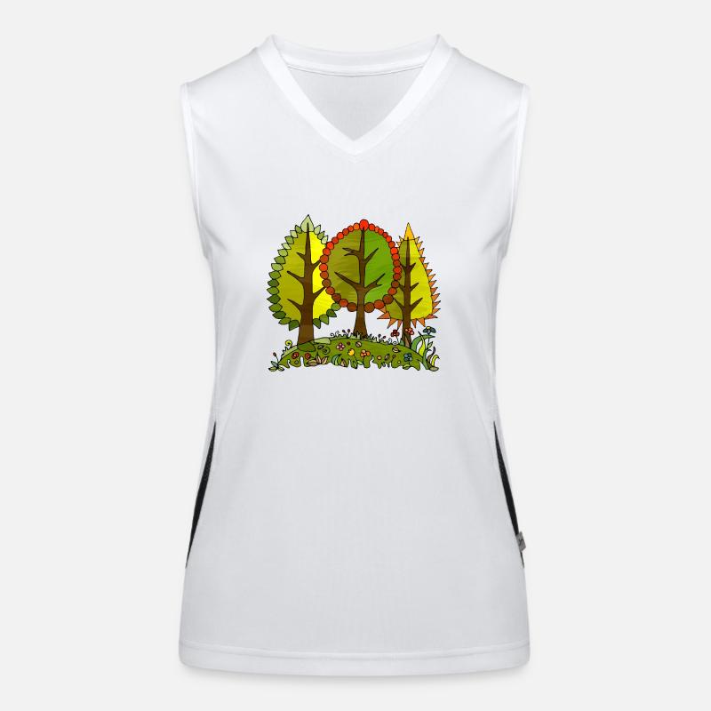 Baum Funktionelles Kontrast-Tank Top für Frauen