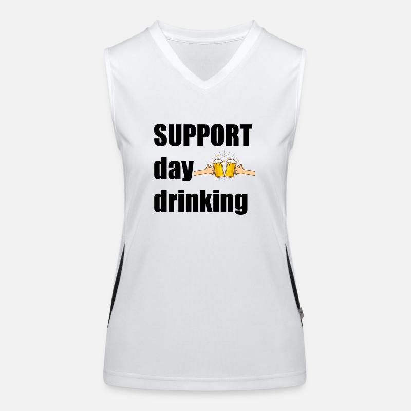 Support day drinking Women's Functional Contrast Tank Top
